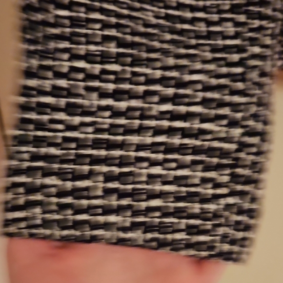 George Black and White Women's Houndstooth Zipper Jacket, Sz 14 - Picture 9 of 10